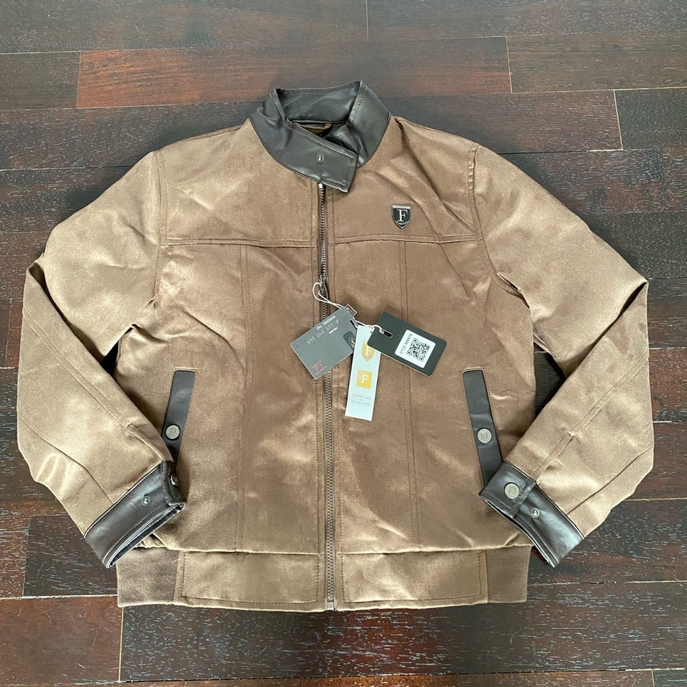 F Collections Leather Jacket new